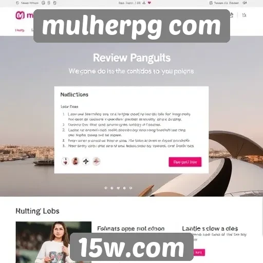Análise das principais categorias no site MulherPG